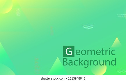 Geometric background. Minimal abstract cover design. Creative colorful wallpaper. Trendy gradient poster. Vector illustration.
