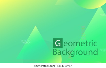 Geometric background. Minimal abstract cover design. Creative colorful wallpaper. Trendy gradient poster. Vector illustration.