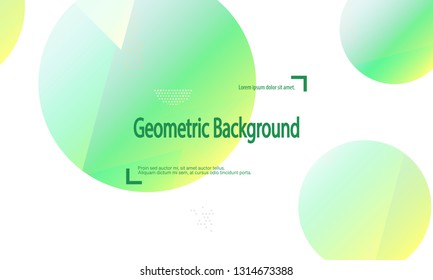 Geometric background. Minimal abstract cover design. Creative colorful wallpaper. Trendy gradient poster. Vector illustration.