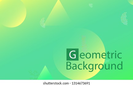 Geometric background. Minimal abstract cover design. Creative colorful wallpaper. Trendy gradient poster. Vector illustration.