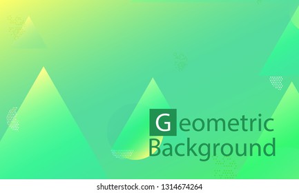 Geometric background. Minimal abstract cover design. Creative colorful wallpaper. Trendy gradient poster. Vector illustration.