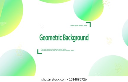 Geometric background. Minimal abstract cover design. Creative colorful wallpaper. Trendy gradient poster. Vector illustration.
