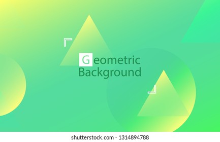 Geometric background. Minimal abstract cover design. Creative colorful wallpaper. Trendy gradient poster. Vector illustration.
