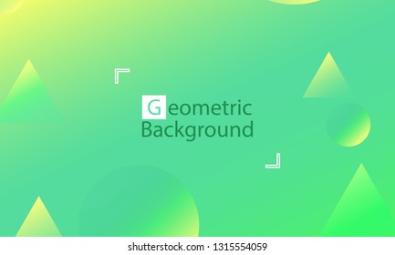Geometric background. Minimal abstract cover design. Creative colorful wallpaper. Trendy gradient poster. Vector illustration.