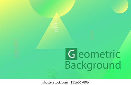 Geometric background. Minimal abstract cover design. Creative colorful wallpaper. Trendy gradient poster. Vector illustration.