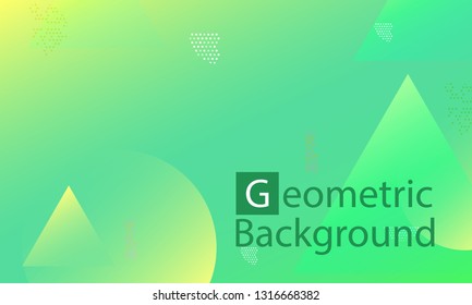 Geometric background. Minimal abstract cover design. Creative colorful wallpaper. Trendy gradient poster. Vector illustration.