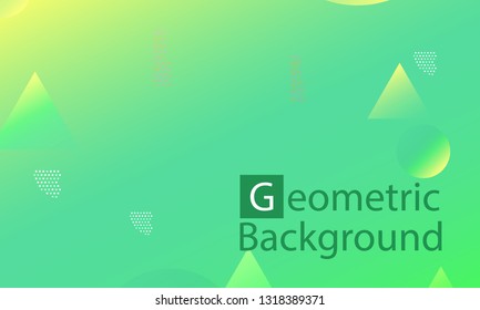 Geometric background. Minimal abstract cover design. Creative colorful wallpaper. Trendy gradient poster. Vector illustration.