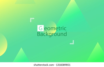 Geometric background. Minimal abstract cover design. Creative colorful wallpaper. Trendy gradient poster. Vector illustration.