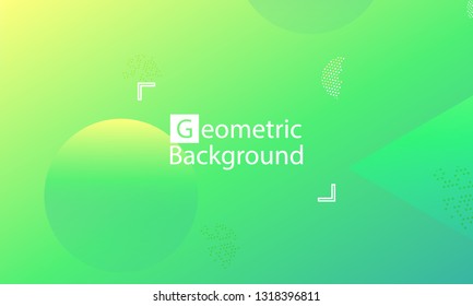Geometric background. Minimal abstract cover design. Creative colorful wallpaper. Trendy gradient poster. Vector illustration.