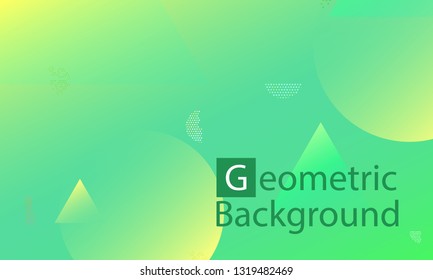 Geometric background. Minimal abstract cover design. Creative colorful wallpaper. Trendy gradient poster. Vector illustration.