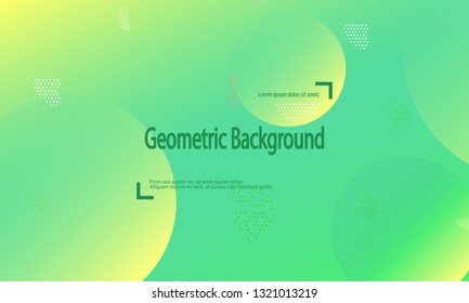 Geometric background. Minimal abstract cover design. Creative colorful wallpaper. Trendy gradient poster. Vector illustration.