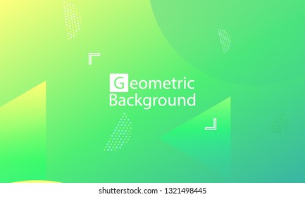 Geometric background. Minimal abstract cover design. Creative colorful wallpaper. Trendy gradient poster. Vector illustration.