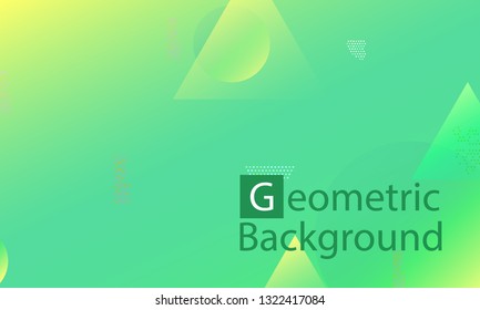Geometric background. Minimal abstract cover design. Creative colorful wallpaper. Trendy gradient poster. Vector illustration.
