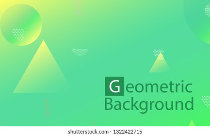 Geometric background. Minimal abstract cover design. Creative colorful wallpaper. Trendy gradient poster. Vector illustration.