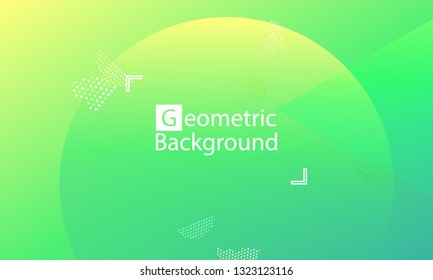 Geometric background. Minimal abstract cover design. Creative colorful wallpaper. Trendy gradient poster. Vector illustration.
