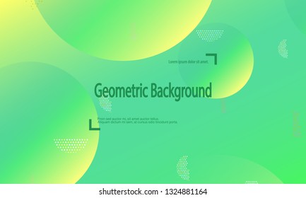 Geometric background. Minimal abstract cover design. Creative colorful wallpaper. Trendy gradient poster. Vector illustration.