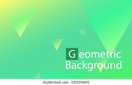 Geometric background. Minimal abstract cover design. Creative colorful wallpaper. Trendy gradient poster. Vector illustration.