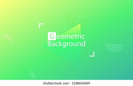 Geometric background. Minimal abstract cover design. Creative colorful wallpaper. Trendy gradient poster. Vector illustration.