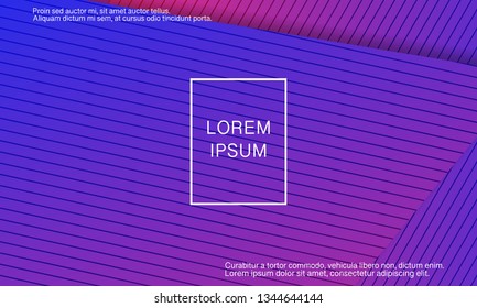 Geometric background. Minimal abstract cover design. Creative colorful wallpaper. Trendy gradient poster. Vector illustration.