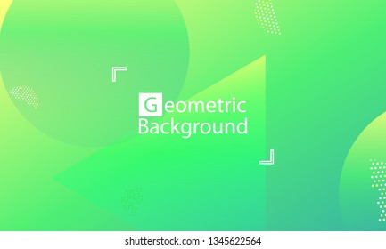 Geometric background. Minimal abstract cover design. Creative colorful wallpaper. Trendy gradient poster. Vector illustration.