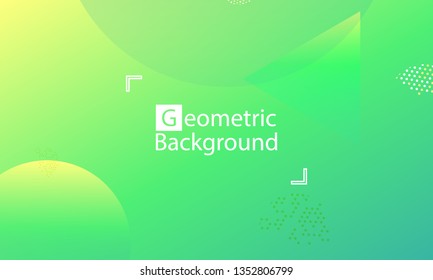 Geometric background. Minimal abstract cover design. Creative colorful wallpaper. Trendy gradient poster. Vector illustration.