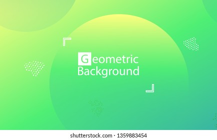 Geometric background. Minimal abstract cover design. Creative colorful wallpaper. Trendy gradient poster. Vector illustration.