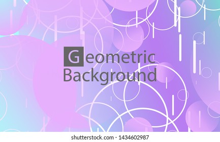 Geometric background. Minimal abstract cover design. Creative colorful wallpaper. Trendy gradient poster. Vector illustration.