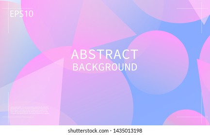 Geometric background. Minimal abstract cover design. Creative colorful wallpaper. Trendy gradient poster. Vector illustration.