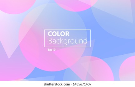 Geometric background. Minimal abstract cover design. Creative colorful wallpaper. Trendy gradient poster. Vector illustration.