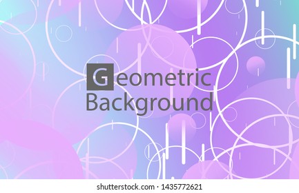 Geometric background. Minimal abstract cover design. Creative colorful wallpaper. Trendy gradient poster. Vector illustration.