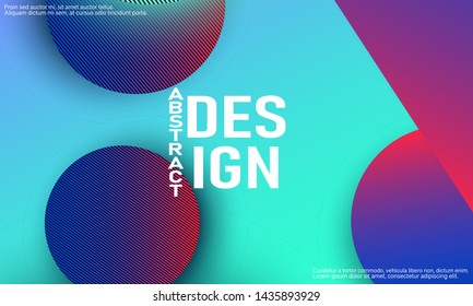 Geometric background. Minimal abstract cover design. Creative colorful wallpaper. Trendy gradient poster. Vector illustration.