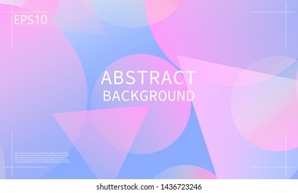 Geometric background. Minimal abstract cover design. Creative colorful wallpaper. Trendy gradient poster. Vector illustration.