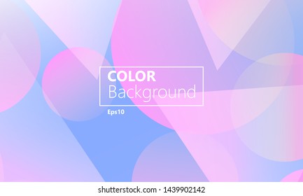 Geometric background. Minimal abstract cover design. Creative colorful wallpaper. Trendy gradient poster. Vector illustration.