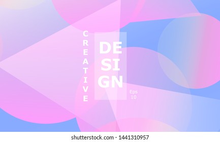 Geometric background. Minimal abstract cover design. Creative colorful wallpaper. Trendy gradient poster. Vector illustration.