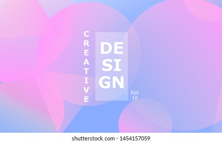 Geometric background. Minimal abstract cover design. Creative colorful wallpaper. Trendy gradient poster. Vector illustration.