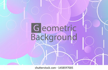 Geometric background. Minimal abstract cover design. Creative colorful wallpaper. Trendy gradient poster. Vector illustration.