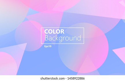 Geometric background. Minimal abstract cover design. Creative colorful wallpaper. Trendy gradient poster. Vector illustration.