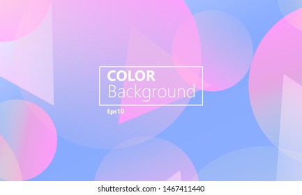 Geometric background. Minimal abstract cover design. Creative colorful wallpaper. Trendy gradient poster. Vector illustration.