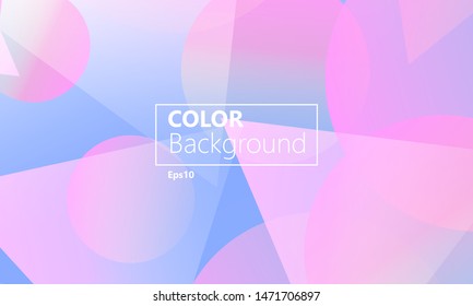 Geometric background. Minimal abstract cover design. Creative colorful wallpaper. Trendy gradient poster. Vector illustration.