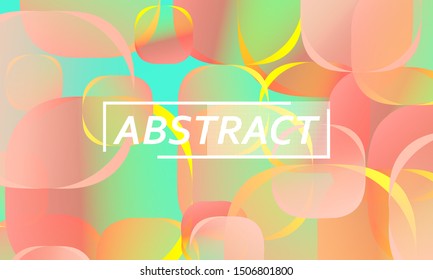Geometric background. Minimal abstract cover design. Creative colorful wallpaper. Trendy gradient poster. Vector illustration.
