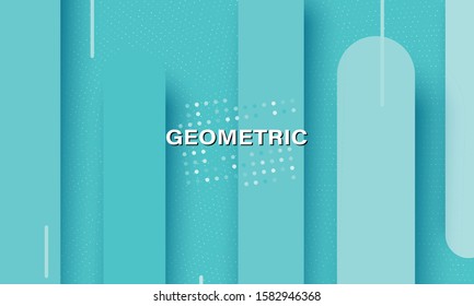Geometric background. Minimal abstract cover design. Creative colorful wallpaper. Trendy gradient poster. Vector illustration.
