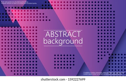 Geometric background. Minimal abstract cover design. Creative colorful wallpaper. Trendy gradient poster. Vector illustration.