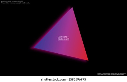 Geometric background. Minimal abstract cover design. Creative colorful wallpaper. Trendy gradient poster. Vector illustration.