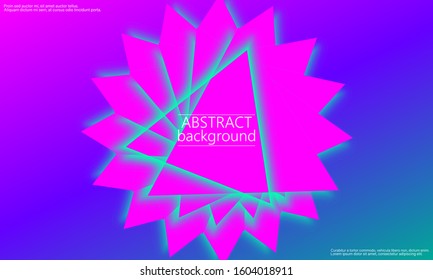 Geometric background. Minimal abstract cover design. Creative colorful wallpaper. Trendy gradient poster. Vector illustration.
