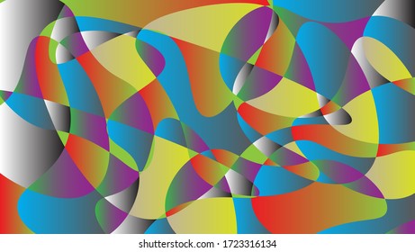 Geometric Background of modern abstract imagination in color,Light BLUE vector design.3d.