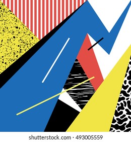 Geometric background in modern abstract style