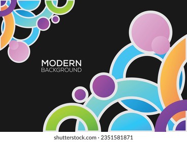 geometric background modern design gradient colorful