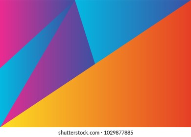 Geometric background with modern gradient color. Vector Abstract shape element.