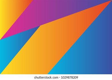 Geometric background with modern gradient color. Vector Abstract shape element.
