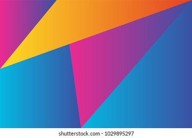 Geometric background with modern gradient color. Vector Abstract shape element.